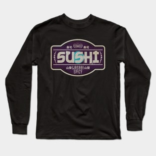 Sushi Wasabi Purple Spicy Long Sleeve T-Shirt